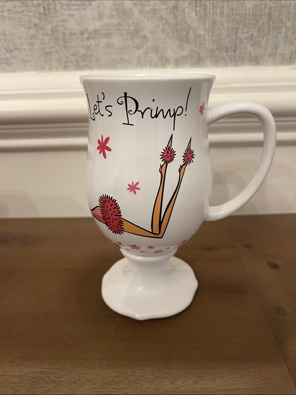 NEW The Girlfriends Collection “Lets Primp” 10 oz Pedestal Mug - Picture 5 of 7